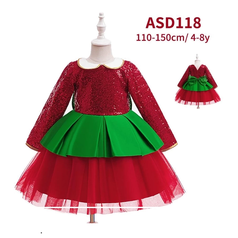 Girls Christmas Dress - ASD118