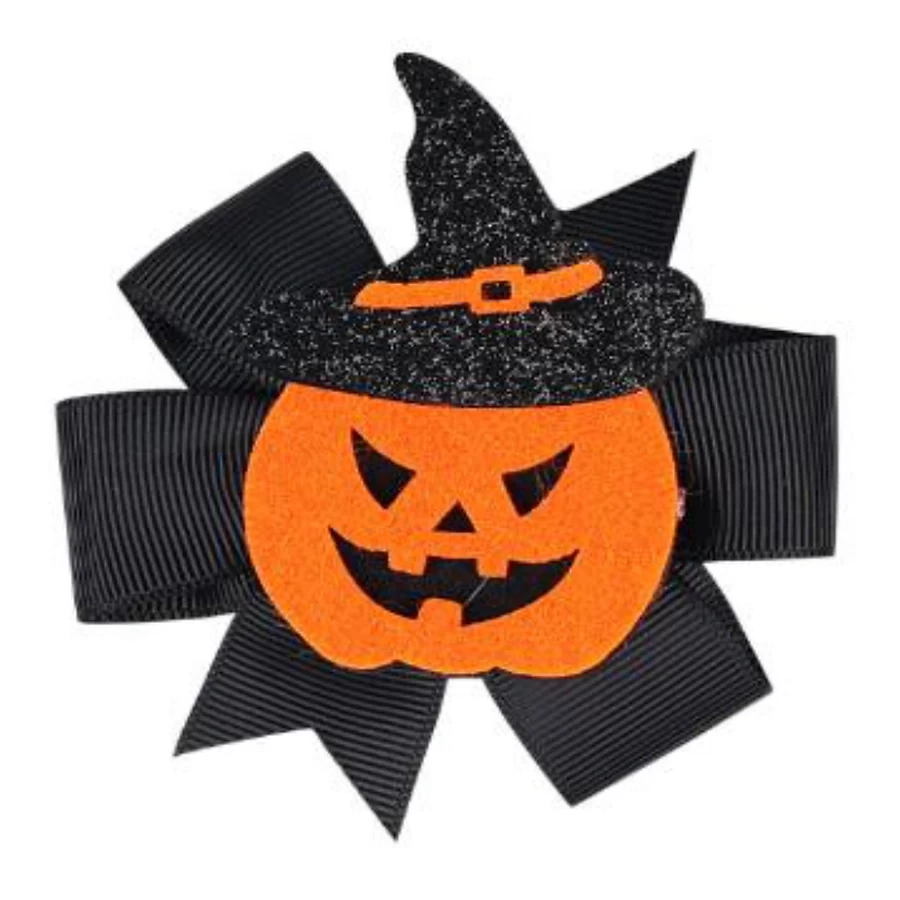 Halloween Witch Hat Hair Bow Clip