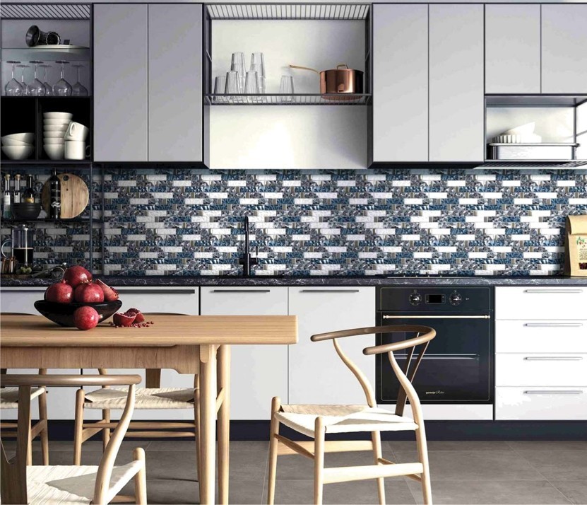 Silk Laminated Glass Mosaic DZ-8956
