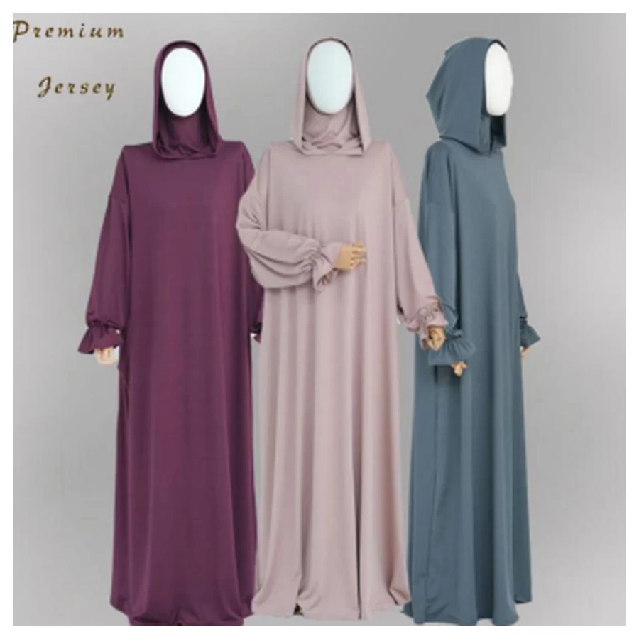 Premium Jersey Flowing Abaya  -  958