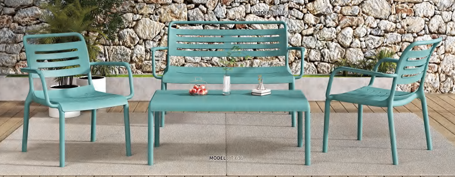 Plastic Sofa Set