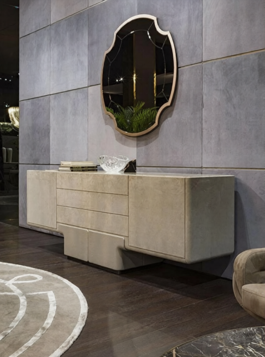 UPHOLSTERED SIDEBOARD DINING ROOM