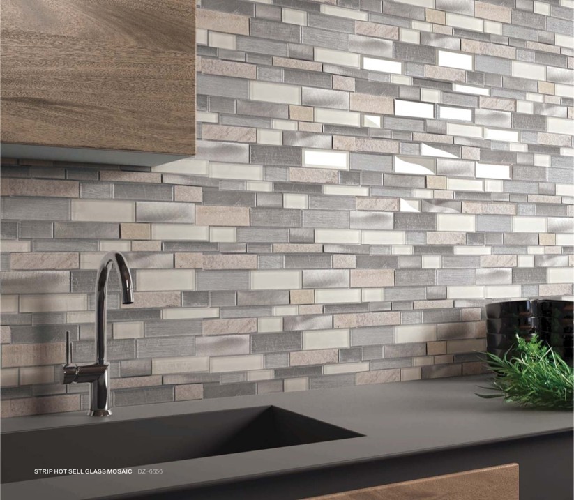 STRIP HOT SELL GLASS MOSAIC | DZ-6656