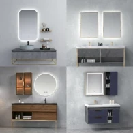 Bathroom Vanity Mirror & Cabinet Set