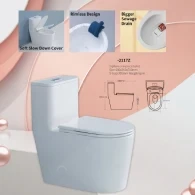 Siphonic Toilet One-Piece