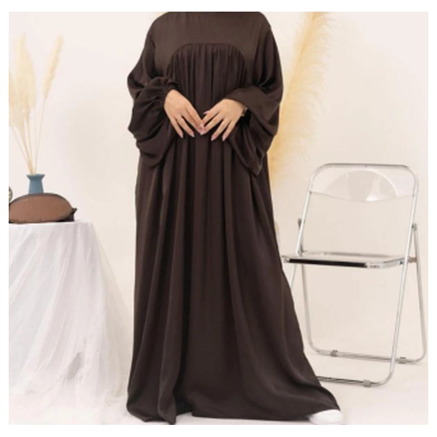 Premium Velvet Satin Abaya – 592