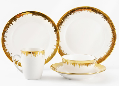 ELECTROPLATING GOLD SERIES CERAMIC PLATE