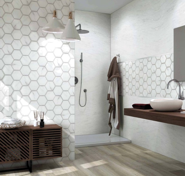 Marble Design & 3D Beveled Mirro Glass