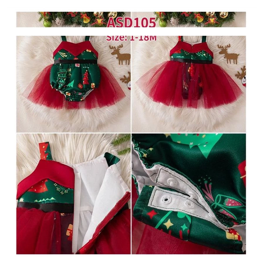 Baby Girls Christmas Dress - ASD105
