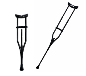 Carbon fiber integrated frame medical crutch