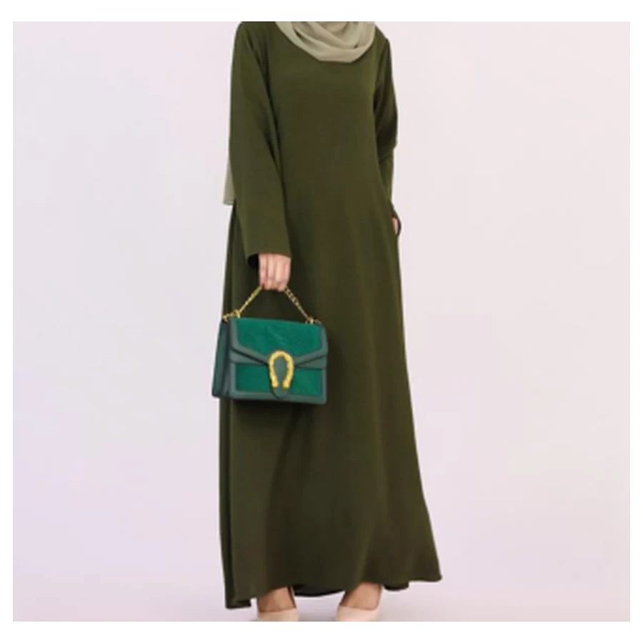 Elegant Flowing Jazz Crepe Abaya #zl-593