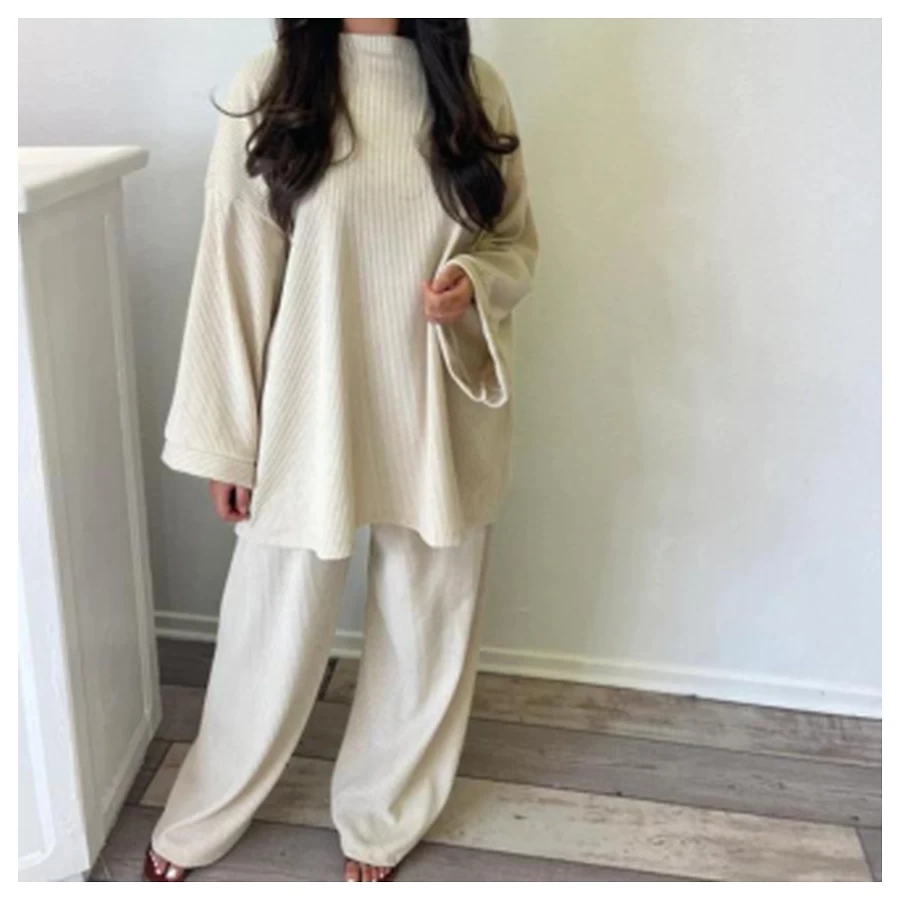 Corduroy Relaxed Two-Piece Set - W1612